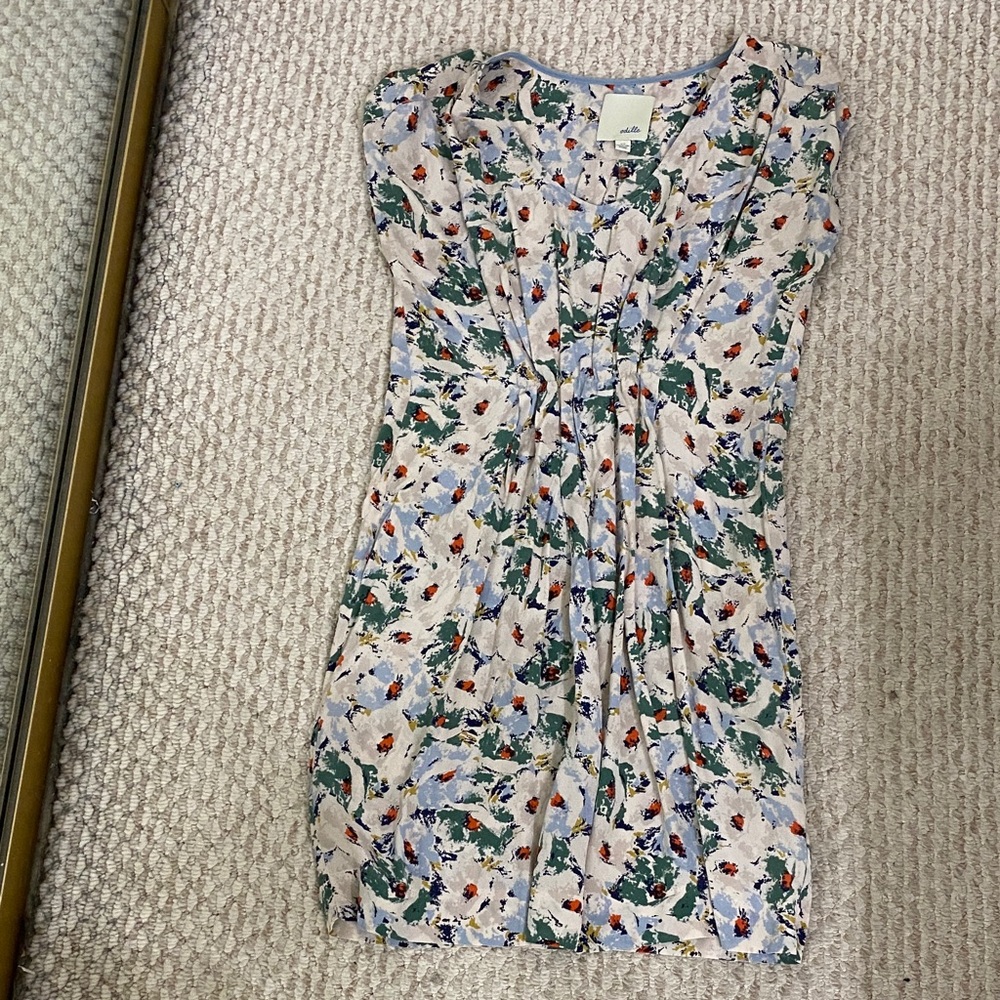 Anthropologie  Odille Floral silk Dress